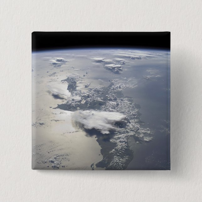 Chapa Cuadrada Vista panorámica de la isla de La Española (Anverso)