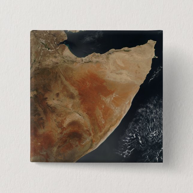 Chapa Cuadrada Vista satelital del Cuerno de África (Anverso)