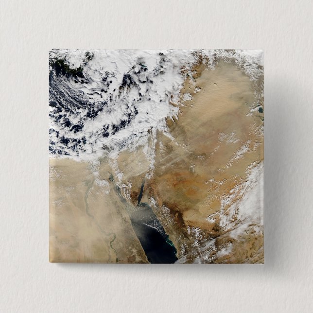 Chapa Cuadrada Vista satelital del Mediterráneo oriental (Anverso)