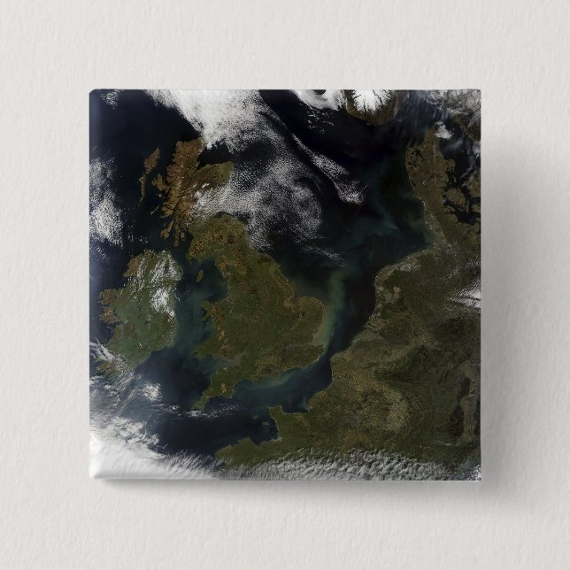 Chapa Cuadrada Vista satelital del norte de Europa (Anverso)