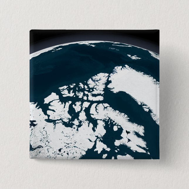 Chapa Cuadrada Vista sobre Groenlandia y el Océano Ártico (Anverso)