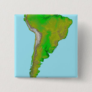 Chapa Cuadrada Vista topográfica de Sudamérica