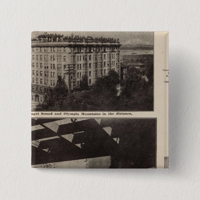 Chapa Cuadrada Vistas, Seattle (Anverso)