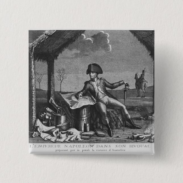 Chapa Cuadrada Vivac del emperador Napoleon I (Anverso)