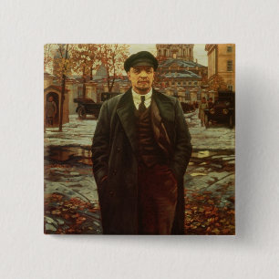 Chapa Cuadrada Vladimir Ilyich Lenin en Smolny, c.1925