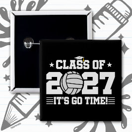 Chapa Cuadrada Voleibol Graduación Hora de Ir Clase Superior de 2