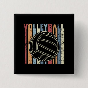 Chapa Cuadrada Voleibol retro vintage