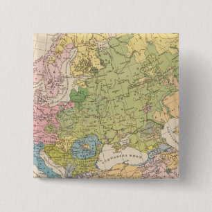 Chapa Cuadrada Volkerkarte von Europa, Mapa de Europa