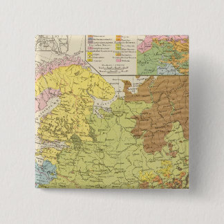 Chapa Cuadrada Volkerkarte von Russland - Mapa de Rusia
