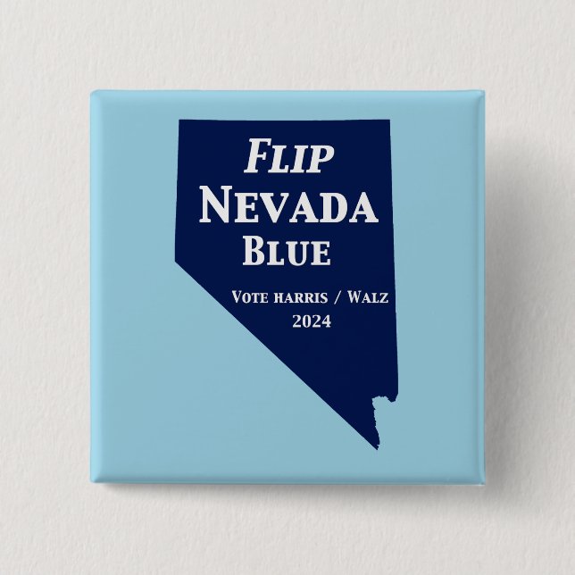 Chapa Cuadrada Voltear el azul de Nevada en 2024 (Anverso)