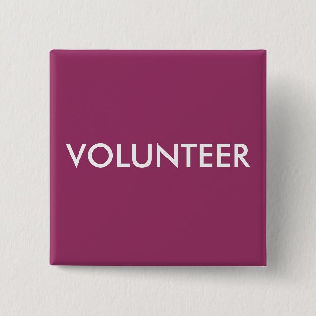 CHAPA CUADRADA VOLUNTARIO (Anverso)