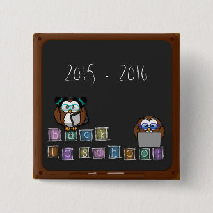 Chapa Cuadrada volver al búho escolar