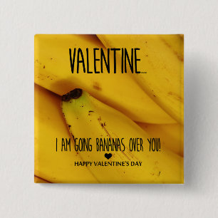 Chapa Cuadrada Volviéndose loco por ti Día de San Valentín