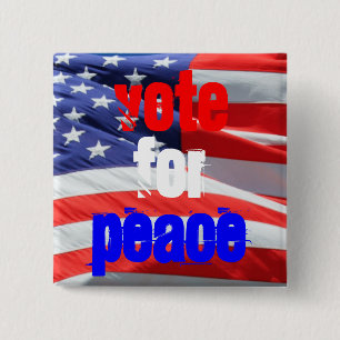 Chapa Cuadrada Votar por la paz elecciones presidenciales Inspira