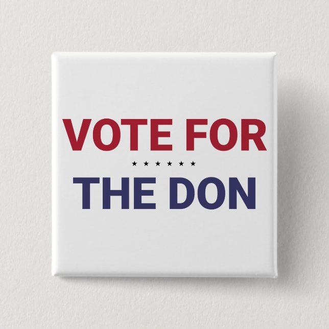 Chapa Cuadrada Vote for the Don (2020 US Election) (Anverso)