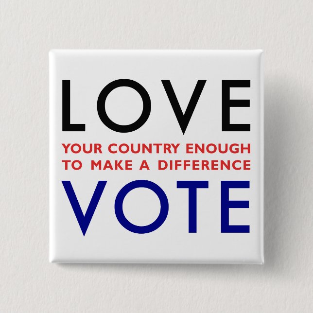 Chapa Cuadrada ¡Voto! (Anverso)