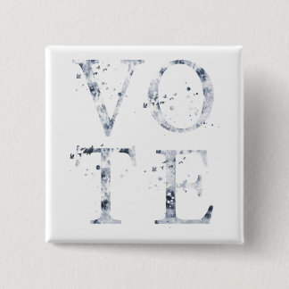 Chapa Cuadrada Voto azul ruso