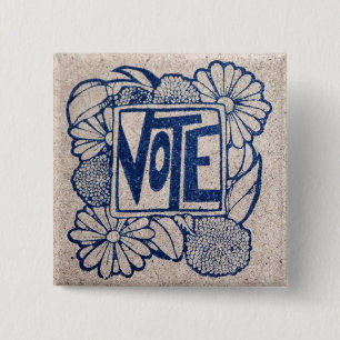 Chapa Cuadrada VOTO Vintage