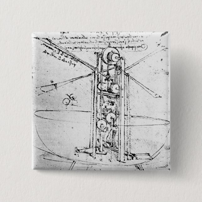 Chapa Cuadrada Vuelo pájaro-con alas verticalmente permanente (Anverso)