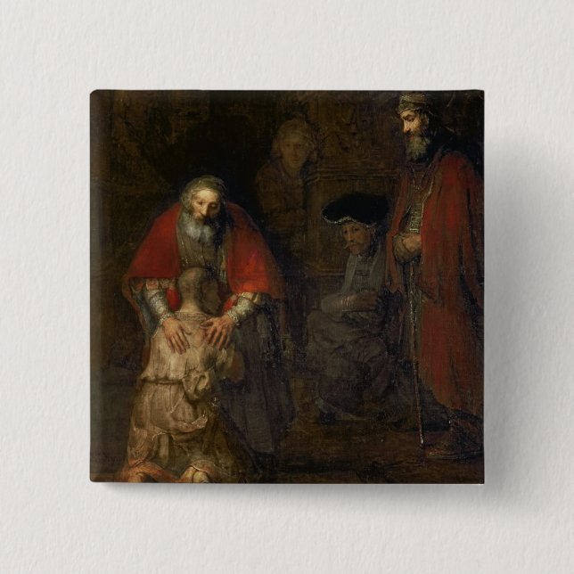 Chapa Cuadrada Vuelta del hijo despilfarrador, c.1668-69 (Anverso)