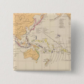 Chapa Cuadrada Vulkane, mapa del Atlas Koralleninseln