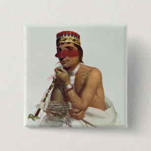Chapa Cuadrada Wa-Em-Boesh-Kaa, jefe del Chippeway