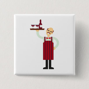 Chapa Cuadrada Waiter with Wine