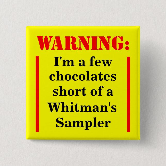 Chapa Cuadrada Warning: Witless Sampler (Anverso)