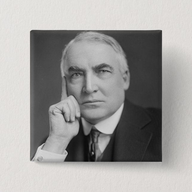 Chapa Cuadrada Warren G. Harding (Anverso)