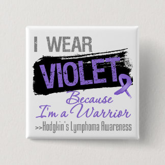 Chapa Cuadrada Warrior - Hodgkins Lymphoma Ribbon