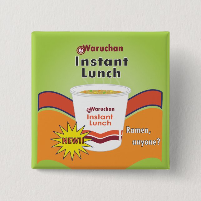Chapa Cuadrada Waruchan - Ramen (Anverso)