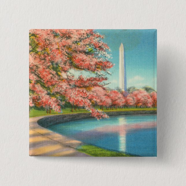 Chapa Cuadrada Washington (Anverso)