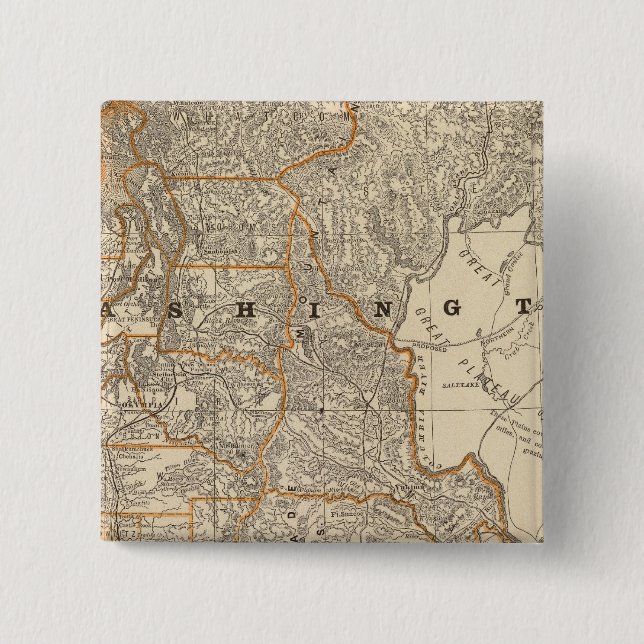 Chapa Cuadrada Washington 2 (Anverso)