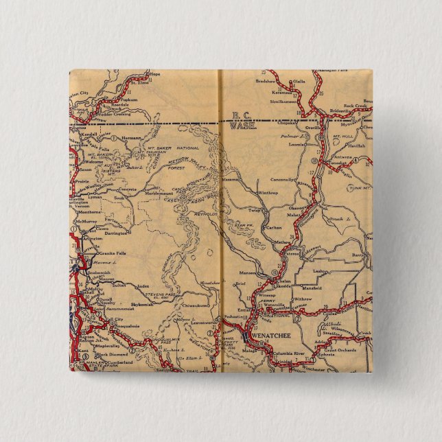 Chapa Cuadrada Washington 6 (Anverso)