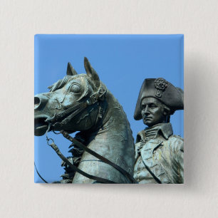 Chapa Cuadrada Washington, DC, estatua de general George