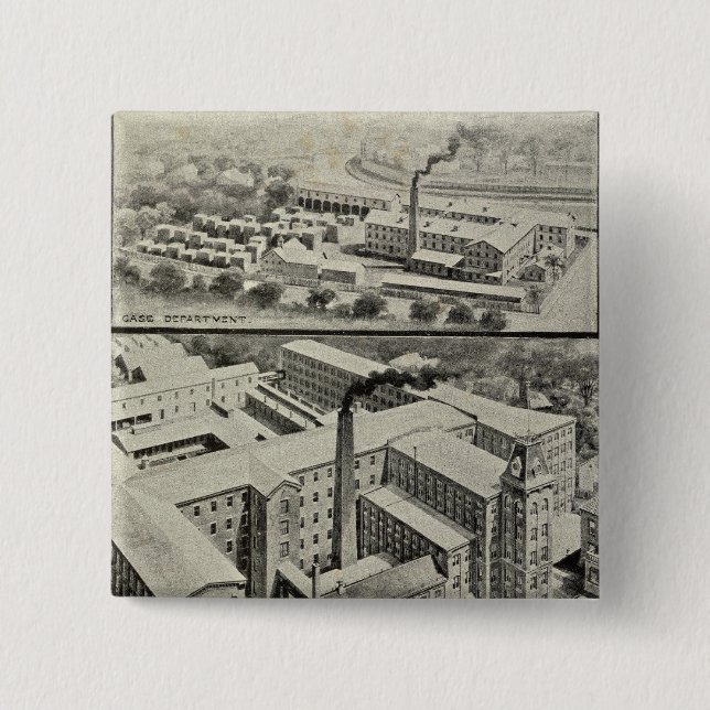 Chapa Cuadrada Waterbury Clock Co (Anverso)