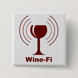 Chapa Cuadrada Waves Wine-Fi Vidrio de Borgoña
