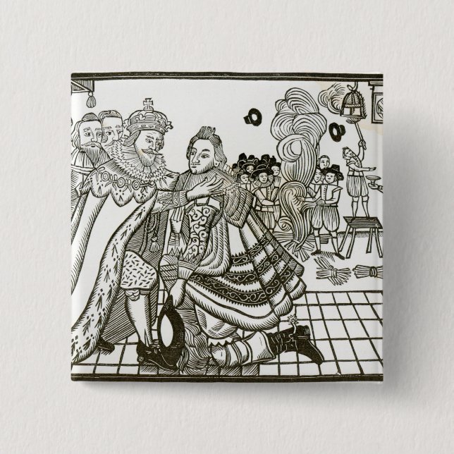 Chapa Cuadrada Welcome Home de príncipe Charles de España, 1623 (Anverso)