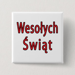 Chapa Cuadrada Wesolych Swiat