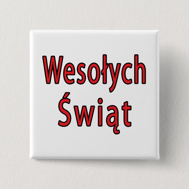 Chapa Cuadrada Wesolych Swiat (Anverso)