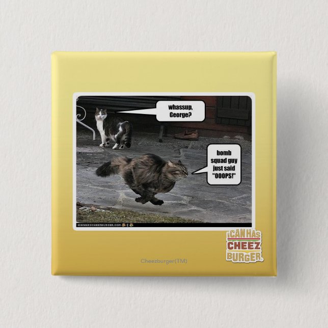 Chapa Cuadrada ¿whassup, George? (Anverso)