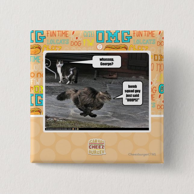 Chapa Cuadrada ¿whassup, George? (Anverso)