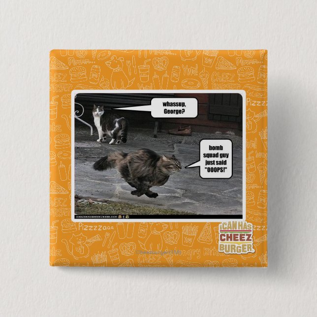 Chapa Cuadrada ¿whassup, George? (Anverso)