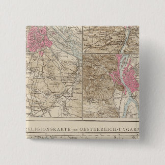 Chapa Cuadrada Wien, Prag, Mapa de BudaPest