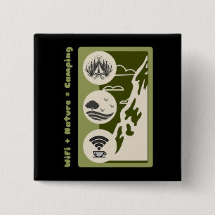 Chapa Cuadrada WiFi + naturaleza = aventura de camping camping