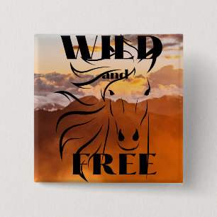 Chapa Cuadrada Wild and Free button