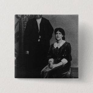 Chapa Cuadrada Wilhelm Liebknecht y Eleanor Aveling