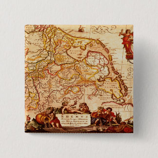 Chapa Cuadrada Willem Blaeu Old Germany Map Historic Gift Series