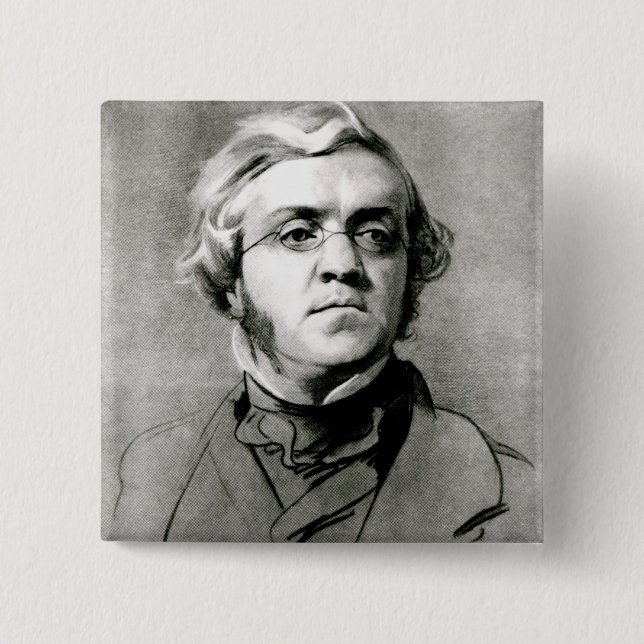Chapa Cuadrada William Makepeace Thackeray (Anverso)
