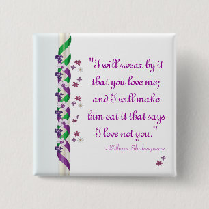 Chapa Cuadrada William Shakespeare cita mucho sobre nada B